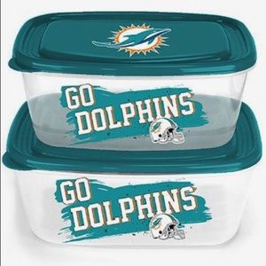 COPY - Miami Dolphin 2pk Rectangular Container set